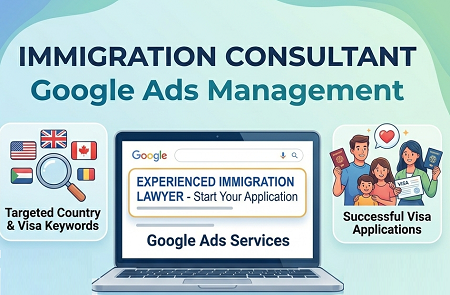Immigration Consultant Google Ads Management in Lucknow for Overseas Visa Leads