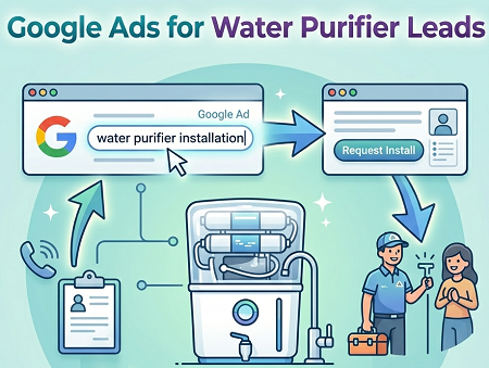 Generate Water Purifier Installation Leads with Google Ads for Water Solution Providers in Bangalore