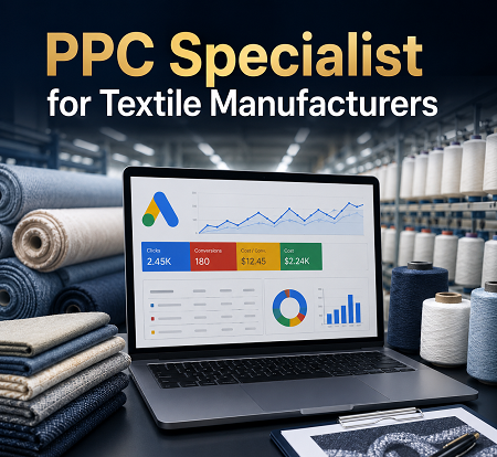 PPC Specialist for Textile Manufacturers in Surat for Wholesale Business Inquiries