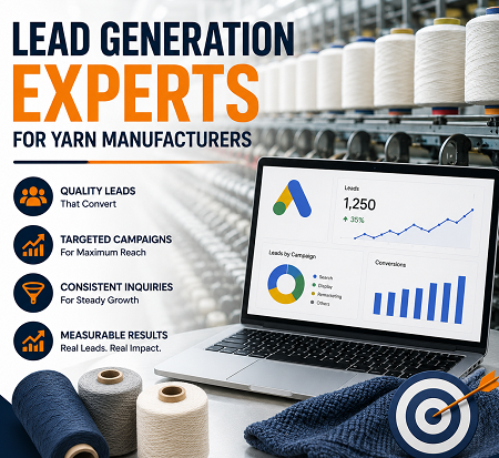 Lead Generation Experts for Yarn Manufacturers in Surat for Wholesale Sales Leads