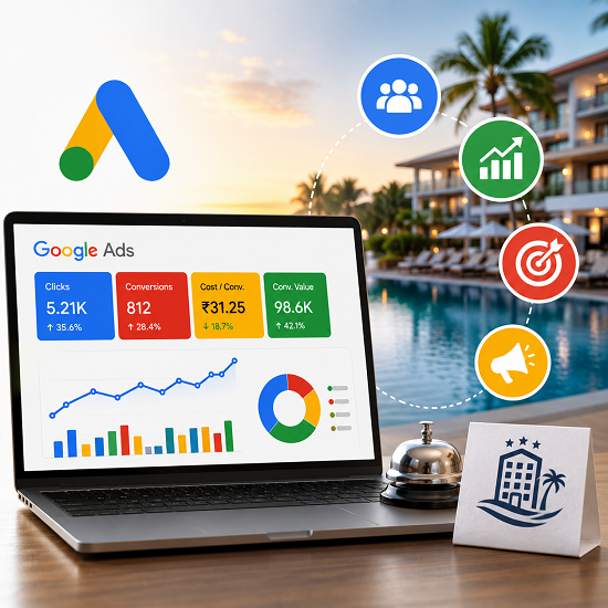 Hotel & Resort Google Ads Expert in Guwahati for Direct Booking Leads