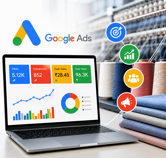Google Ads Company for Textile Manufacturers in Kozhikode to Generate Wholesale Buyer Leads